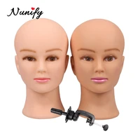 nunify bald mannequin head female mannequin head for wig making hat display cosmetology manikin head for makeup practice