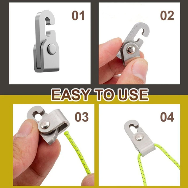 

Автоматический крючок для фиксации с веревкой без застревания узла для подвешивания крепежных инструментов