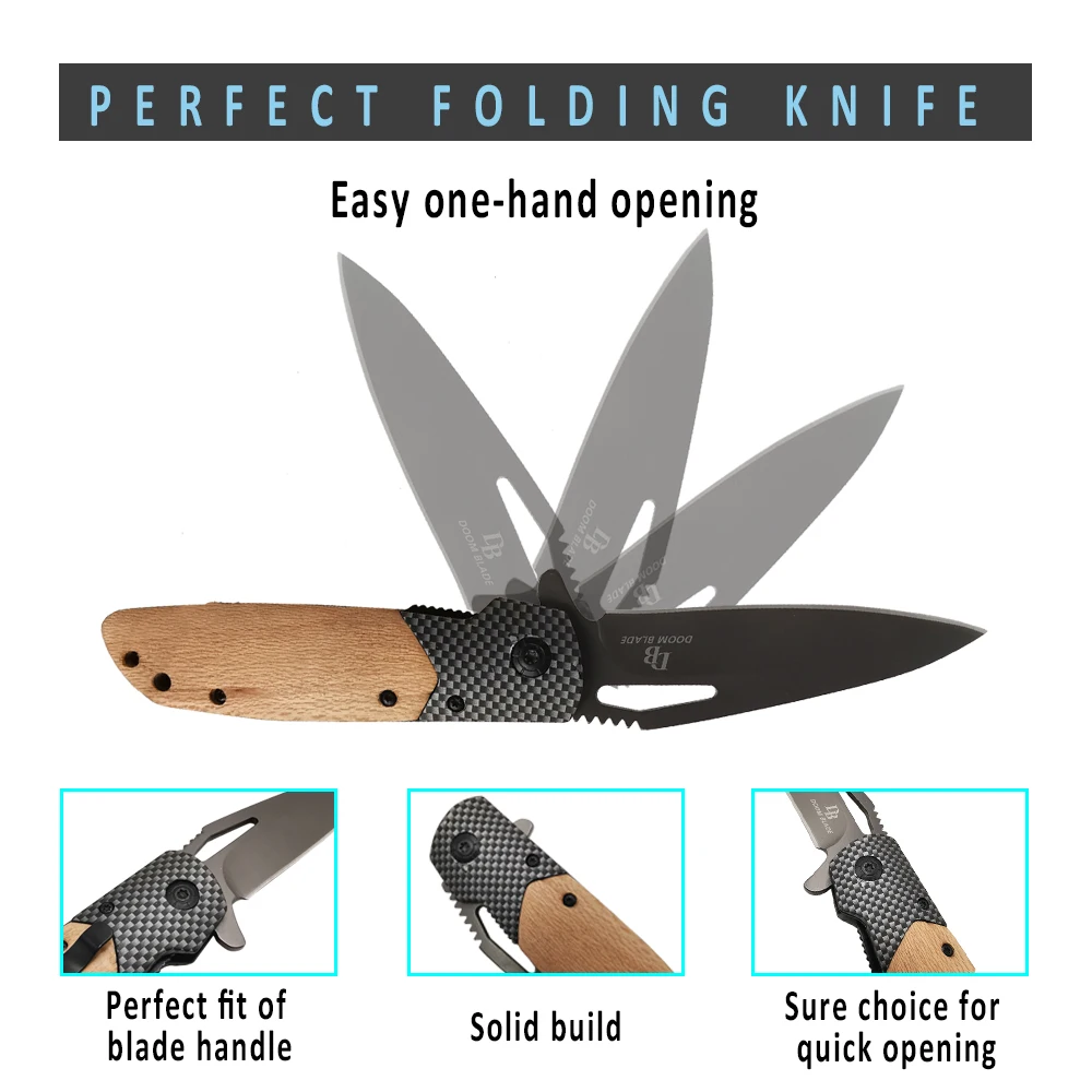 Нож 7 9 дюйма складной нож для повседневного использования из стали 5CR13MOV с