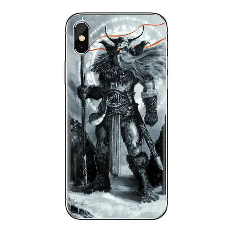 Viking warrior norse thor odin Transparent TPU Shell Covers For Xiaomi Redmi 4A S2 Note 3 3S 4 4X 5 Plus 6 7 6A Pro Pocophone F1 |