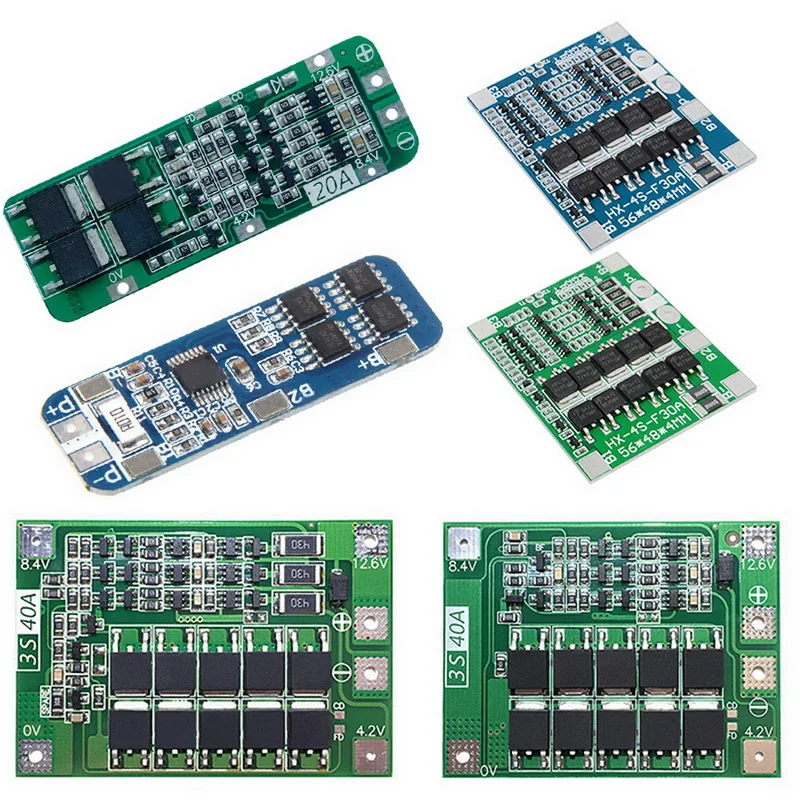 Защитная плата PCB B M S для зарядного устройства литиевых батарей 3 10 А 20 25 30 40 модуль