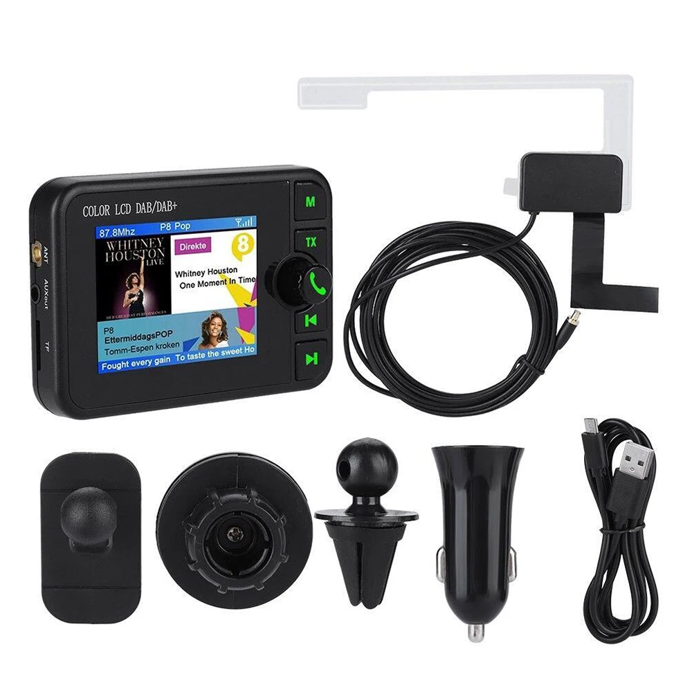 

European Car DAB Digital Radio with Bluetooth SD Card FM Playback Function FM Transmitter Car Bluetooth