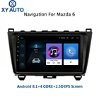 9 дюймов 2.5D IPS Закаленное HD Мульти-сенсорный экран Android 8,1 NAVI с Bluetooth USB WIFI Поддержка SWC для Mazda 6 2008-2015