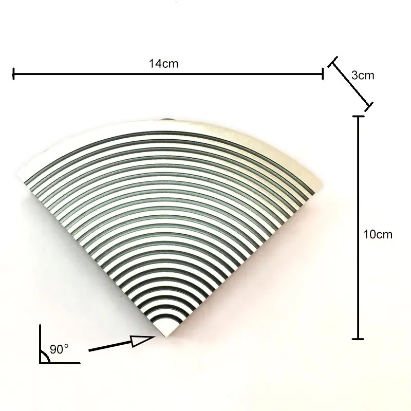 Современная светодиодная настенная лампа 4 Вт алюминиевый корпус треугольный