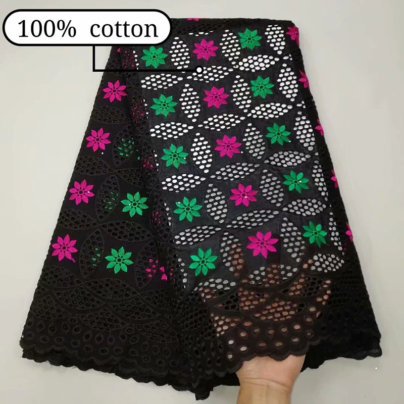 Большой круг в мелкий цветочный узор выдолбленный хлопок ткань YCS40 самые
