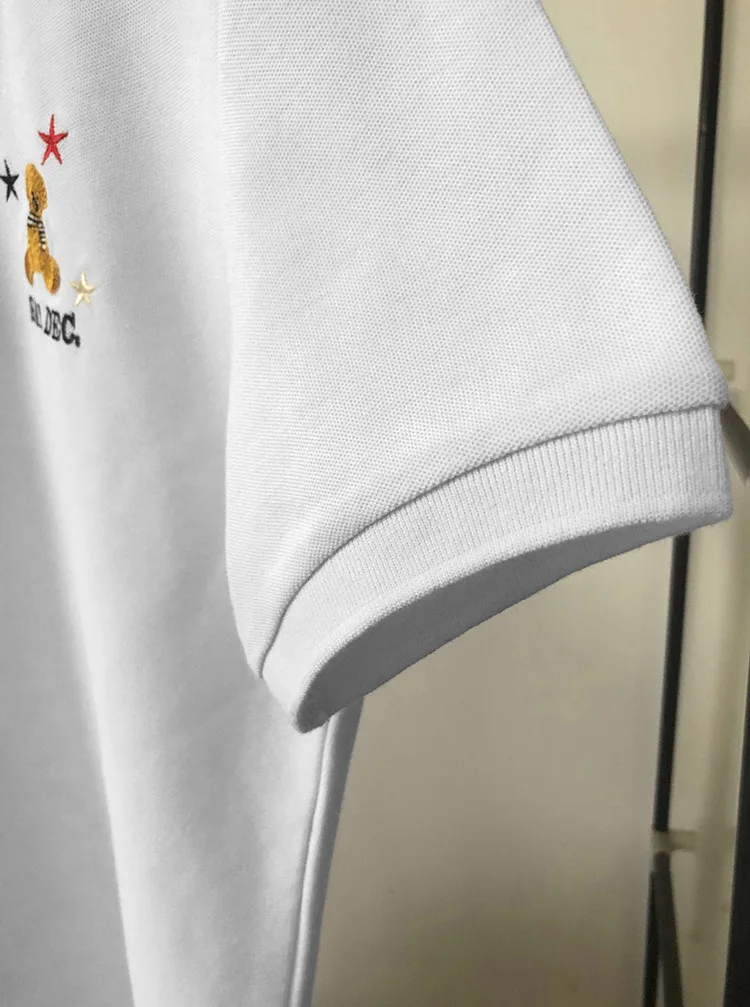 

New Novelty 19 High woMen Embroidered BEAR Star Striped Fashion Polo Shirts Shirt Hip Hop Skateboard Cotton Polos Top Tee #AA13