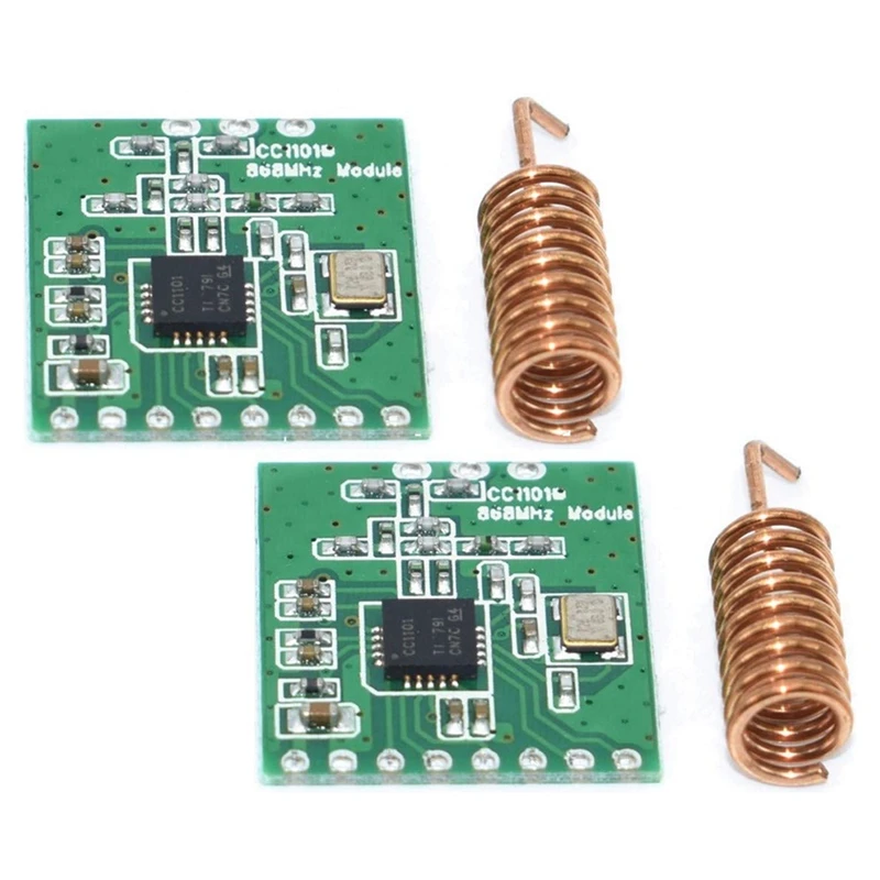 

CC1101 868MHz Wireless Module Long Distance Transmission with Antenna Pack of 2