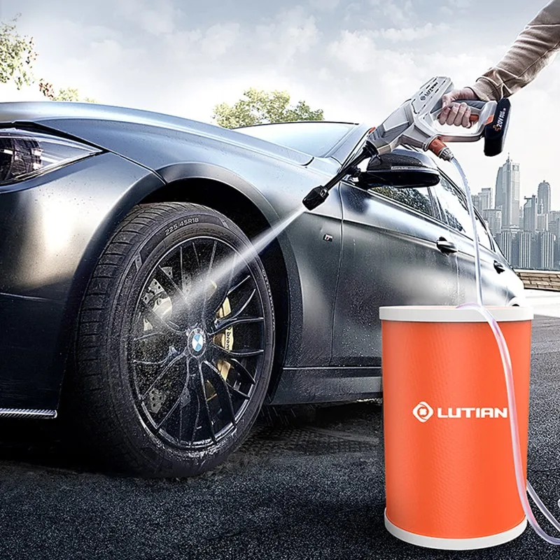 Wireless High-pressure Car Washer Portable Water Gun Home Use Lithium Battery Charging Power Converter Wash Artifact | Бытовая техника