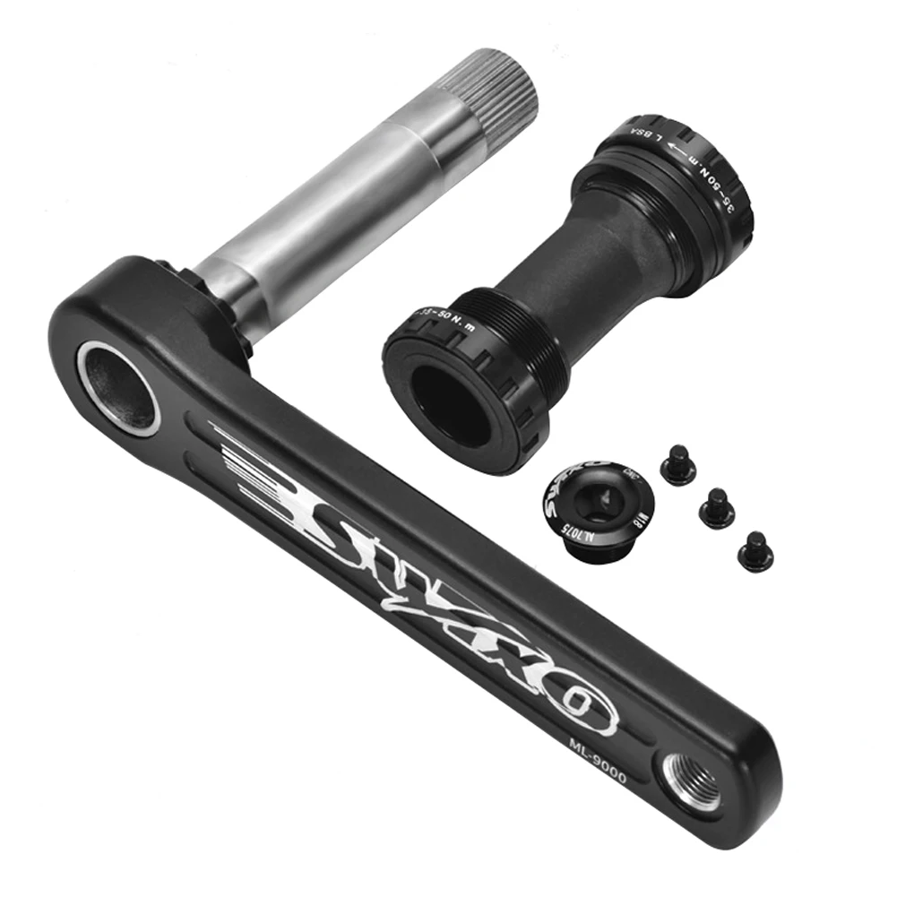 

With Bottom Bracket Durable Arm BB 170mm 175mm Parts Bicycle Crankset Hollowed Aluminum Alloy Mountain Bike Lightweight Cycling