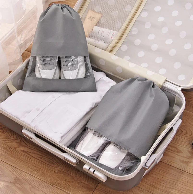 Новейшая водонепроницаемая сумка для обуви хранения дорожная Нетканая стирки