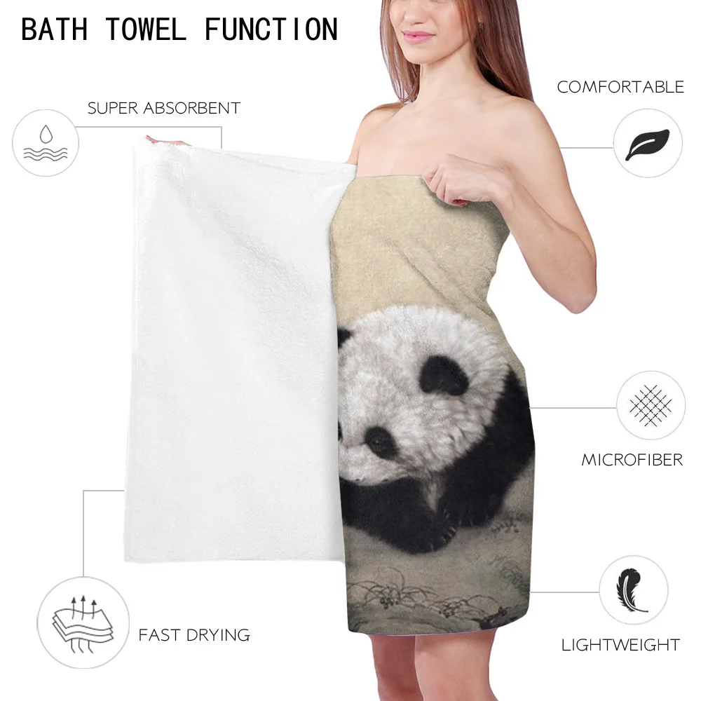 Банное полотенце из микрофибры с рисунком животных | Дом и сад