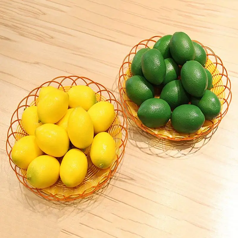 8 Pack Artificial Fake Lemons Limes Fruit for Vase Filler Home Kitchen Party Decoration Yellow and Green | Дом и сад