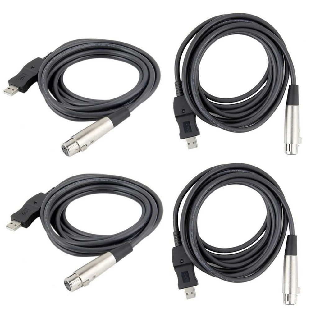 Windows 7/VISTA/XP/2000 USB 1.1/2.0 Durable Adapter High Quality Input Microphone Mic Link To XLR Cable |