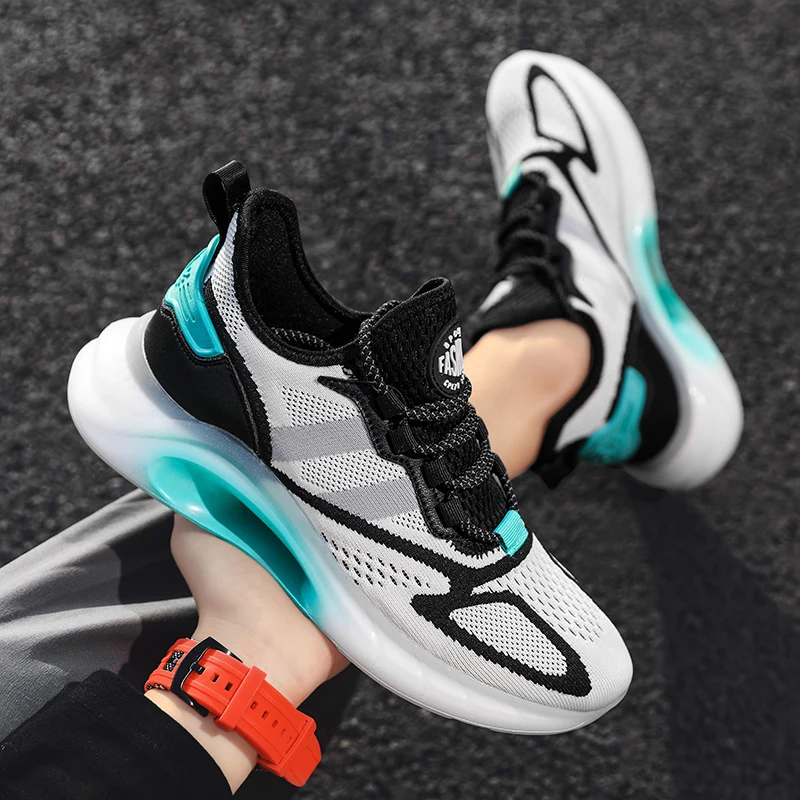 

SENTA New Men Sneakers Breathable Running Shoes Trendy Hard-wearing Sports Shoes Outdoor Antiskid Damping Outsole Jogging Shoes