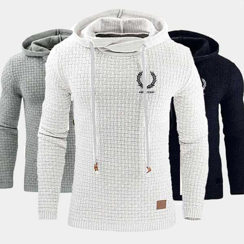 

Hoodies Men Jacquard hooded sweatshirt Autumn Winter Man Hoodie Pullover long sleeve Coat Male Gym Clothing jogging homme Hoody