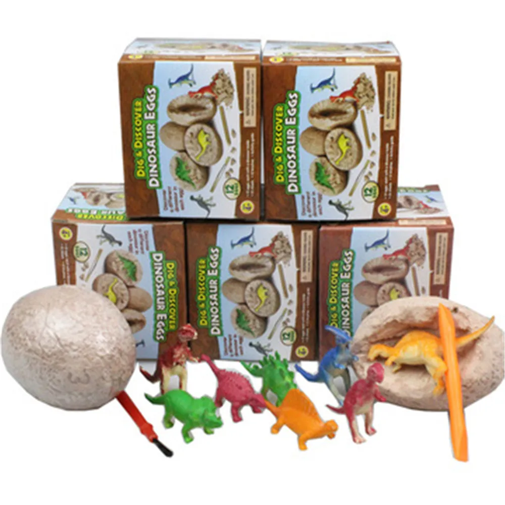 Игрушка-яйцо динозавр 12 динозавров