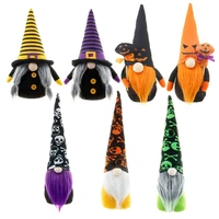 halloween gnomes plush decor handmade tomte swedish gnome nisse scandinavian elf ornaments witch spider table decorations gifts