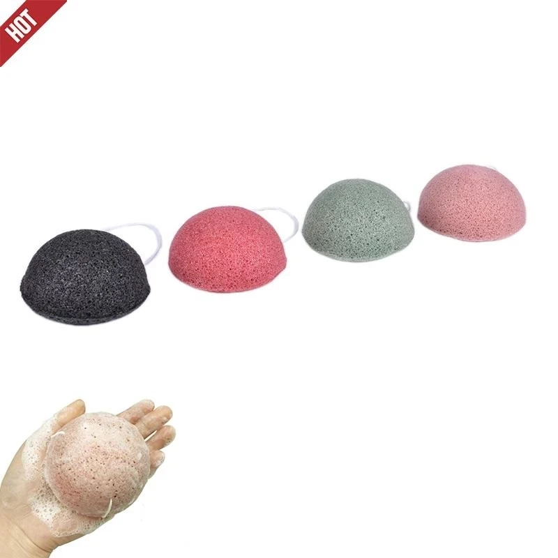 

3Pcs Makeup Konjac Sponge Exfoliator Cleanse Konjac Sponge Natural Konjac Konnyaku Puff Face Wash Cleaning Sponge