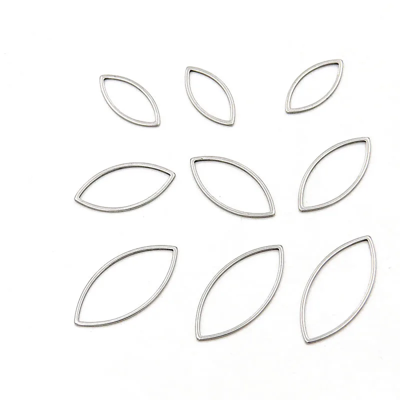 

20Pcs/lot 3 Size Eye charm stainless steel pendant hollow pressure plastic frame open frame DIY jewelry production