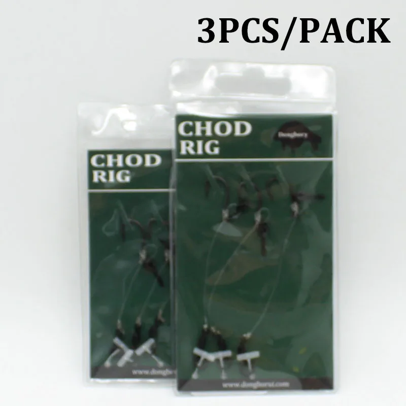 

3PCS Carp Fishing Hook Ready Tied Chod Rigs with Bait Screw - Carp Pop Up Stiff Rig Coarse Fishing Hook Size 6 8 10