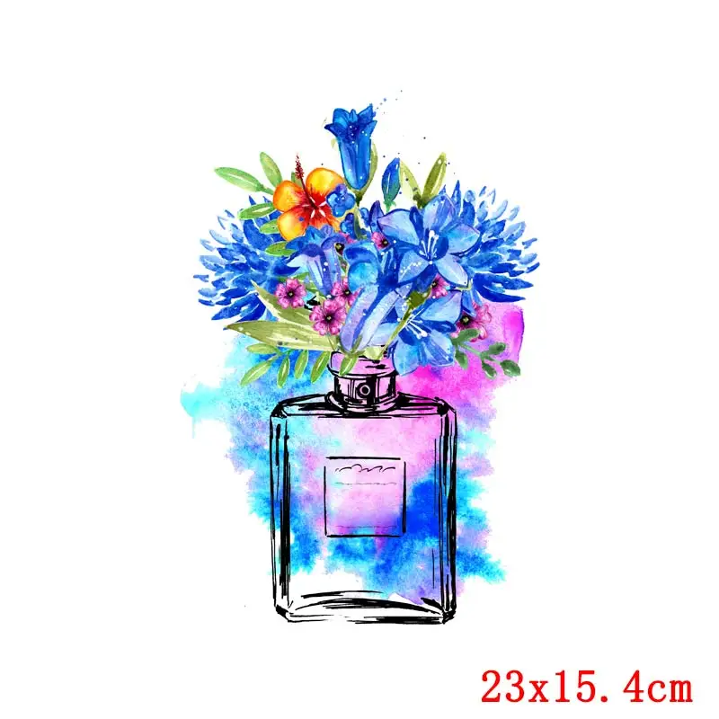 Цветочные парфюмерные нашивки сделай сам аппликация на одежду термонаклейки