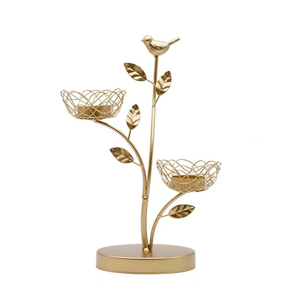 Железный подсвечник Свеча в виде птицы фотолампы фотоподсвечники домашний декор