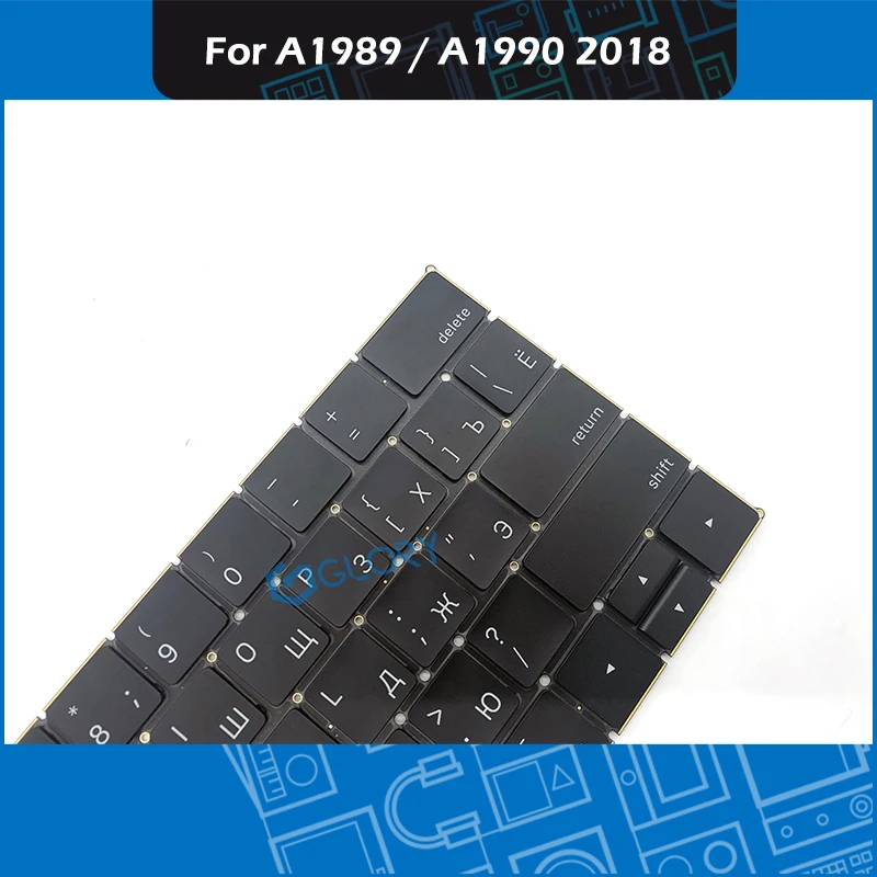 Новая сменная Клавиатура для ноутбука Русская раскладка для Macbook Pro retina 1" 15" A1989 A1990 русская клавиатура