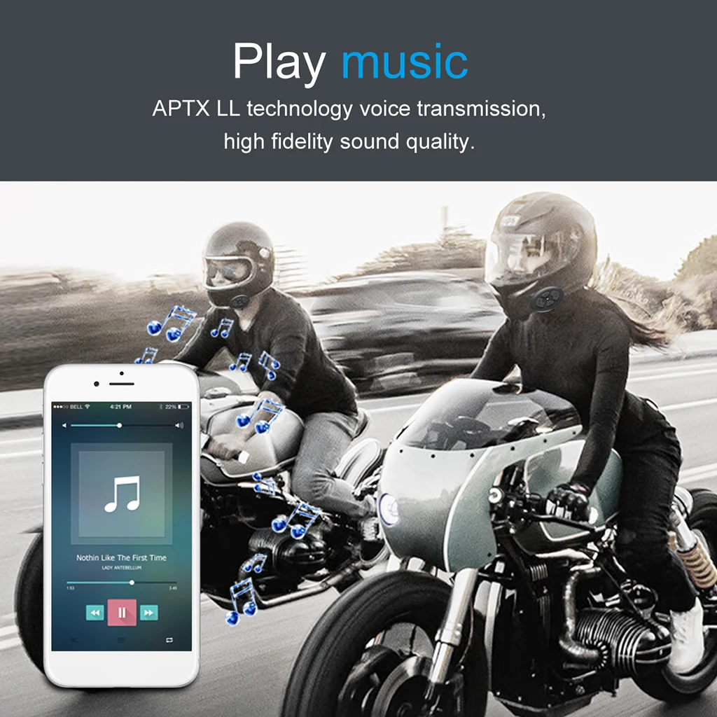 

Motorcycle Helmet Bluetooth 5.0 Headset,DK12 Intercom Speakers Headphones Communication Systems Handsfree