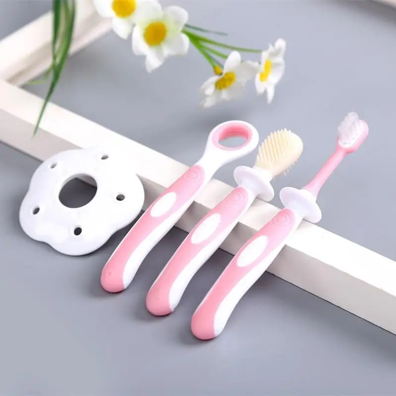 

3Pcs Silicone Kids Teether Training Toothbrushes For Children Baby Toothbrush Infant Newborn Brush Tool