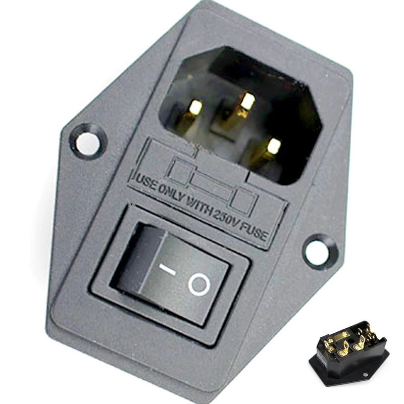 Аксессуары для кабеля HIFI Aucharm полностью медный позолоченный с розеткой