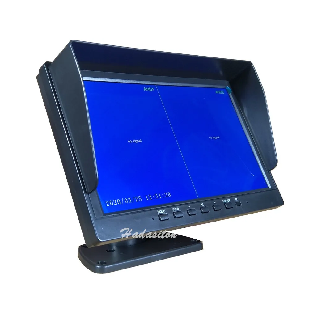 Видеорегистратор 10 1 &quotIPS экран 1024*600 AHD автомобильный монитор DVR с 2 раздельными