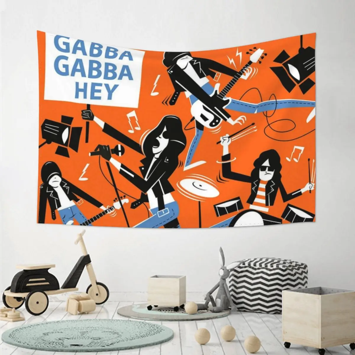 

Retro Nostalgic rock band family decoration tapestry Nostalgic rock band fashion wall hanging tapestry room decoration