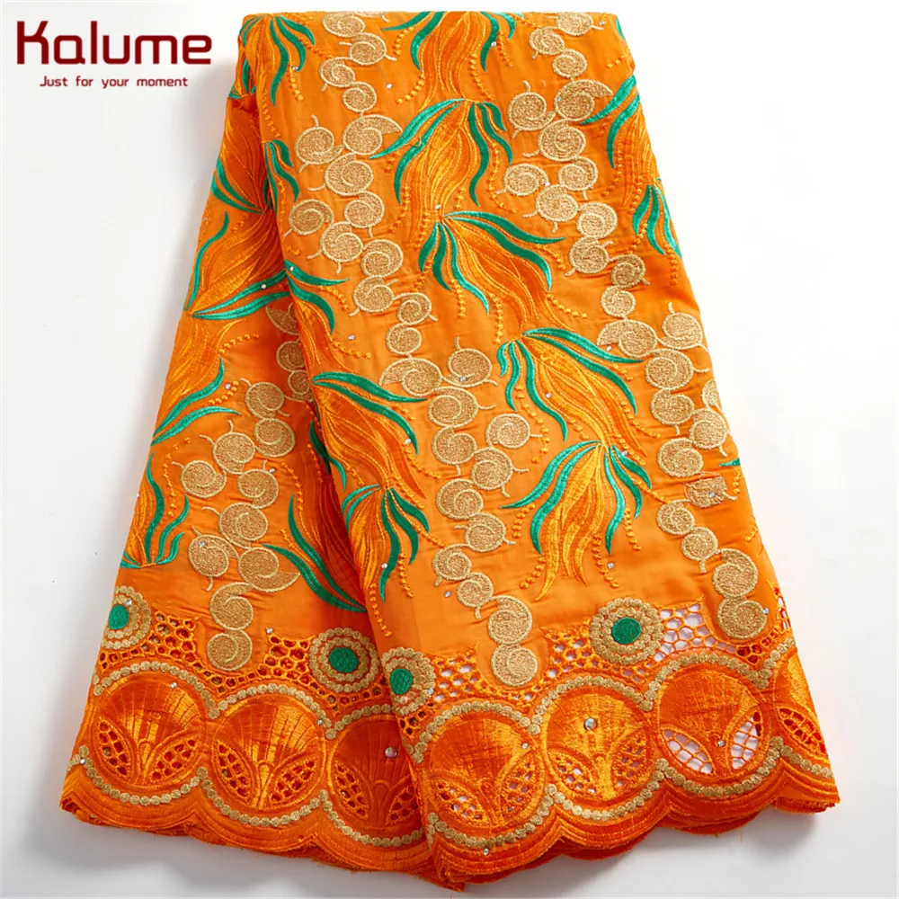 Африканская швейцарская кружевная ткань Kalume 2021 сухое платье вуаль