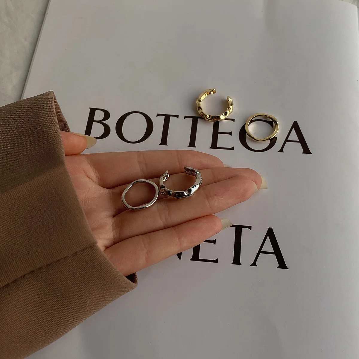 

Niche Design Sense Open Ring Female Personality High-grade Adjustable Tail Ring New Hand Jewelry Stainless Steel Ring