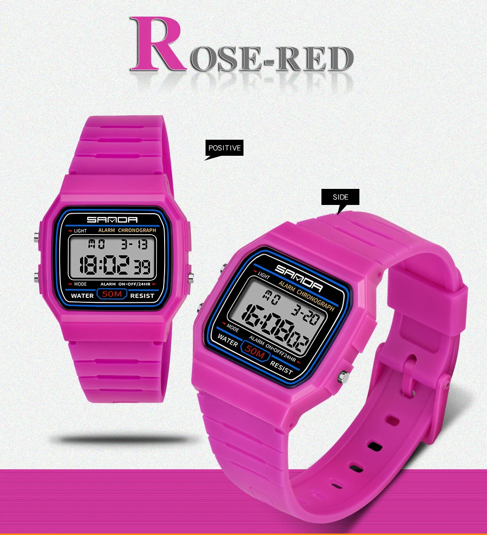 SANDA Kids Watches Anti-Shock 5Bar Waterproof Outdoor Sport Children Watches Fashion Digital Watch Relogio Masculino