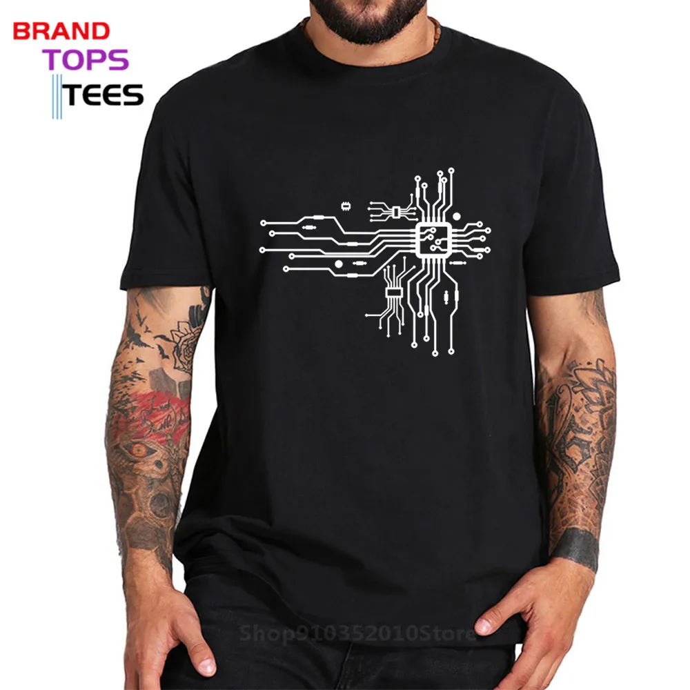 Футболки с электрической схемой футболка электронной печатной платой