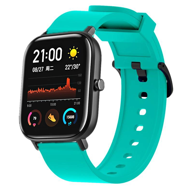Силиконовый ремешок FIFATA 20 мм для часов Xiaomi Huami Amazfit GTS/Amazfit Bip Samsung Gear Sport/Active Smart Watch |