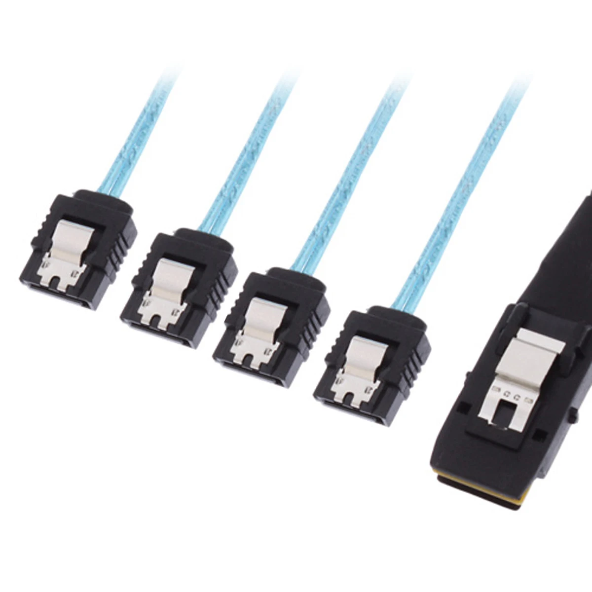 

Mini SAS 36pin SFF 8087 Host to 4 SATA 7 Pin Target Hard Disk Data Cable 100cm