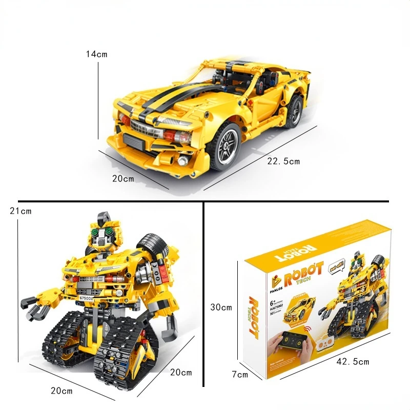 Программируемый робот-конструктор 2 в 1 Пазл сделай сам с дистанционным