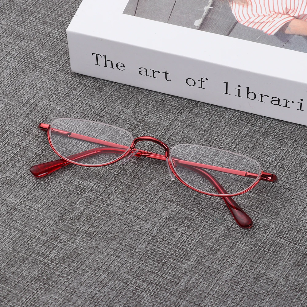 1 шт. унисекс металлические ретро очки для чтения с полуободками Oculos против