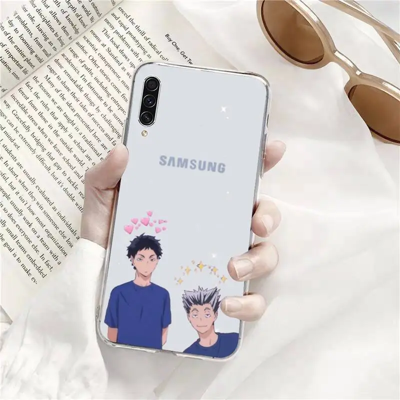 

Haikyuu Phone Case Transparent Clear For Samsung Galaxy A71 A21s S8 S9 S10 plus note 20 ultra