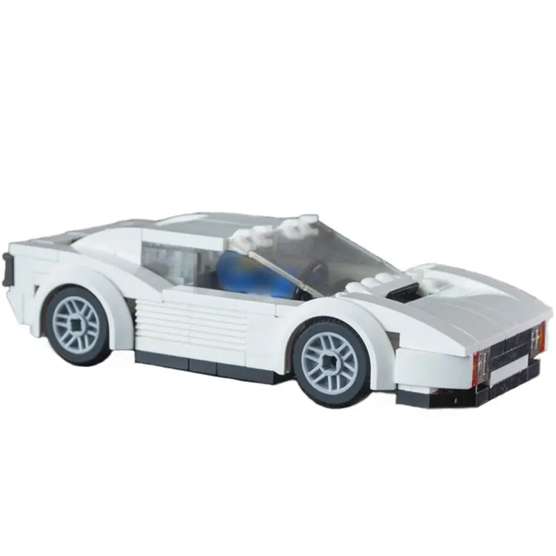 

Building Block C1226 Miami Vice Testarossa Vehicle For City High-techal Car Models Toys For Children Gifts Boys
