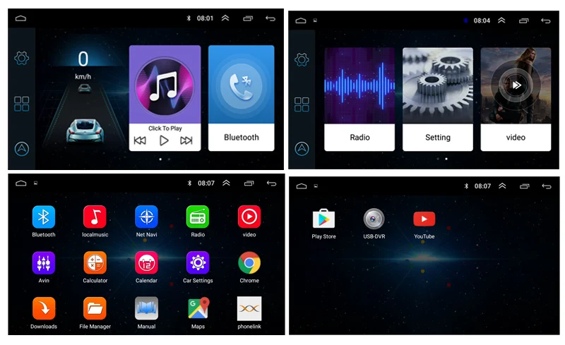 Android 7 дюймовый автомобильный Радио 2din мультимедийный плеер GPS навигации DVR для