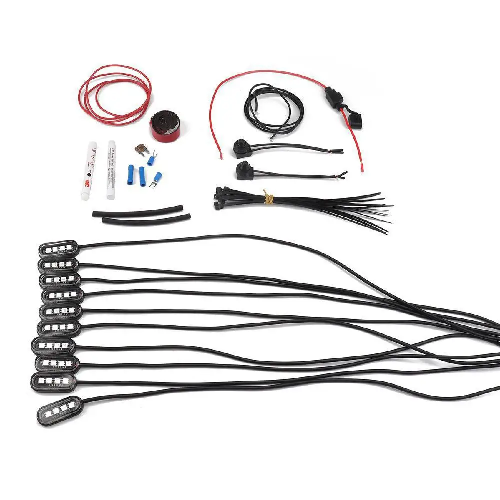 10 шт. светодиодсветильник осветительная полоса для автомобиля мотоцикла