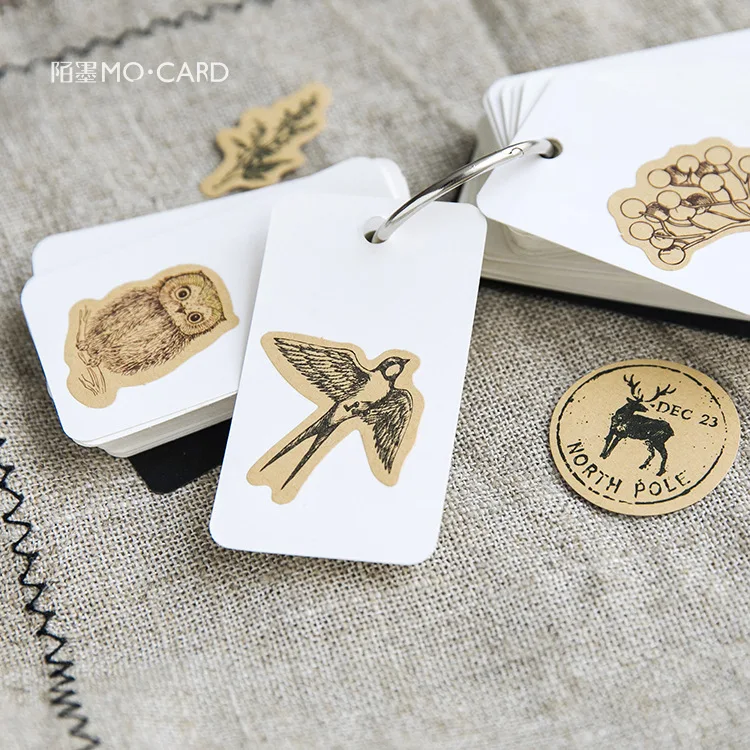 

Decorative 10 Boxes Animal Birds Rabbit Leaf Adhesive Mini Stickers Planner Scrapbooking Diary Stick Label Journaling Stationery