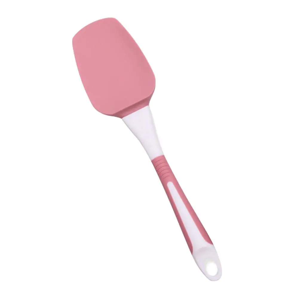 

1Pcs Two-Color Silicone Cream Scraper High Temperature Heat-Resistant Butter Scraper Non-Stick Bakery Baking Oil Brush Tool