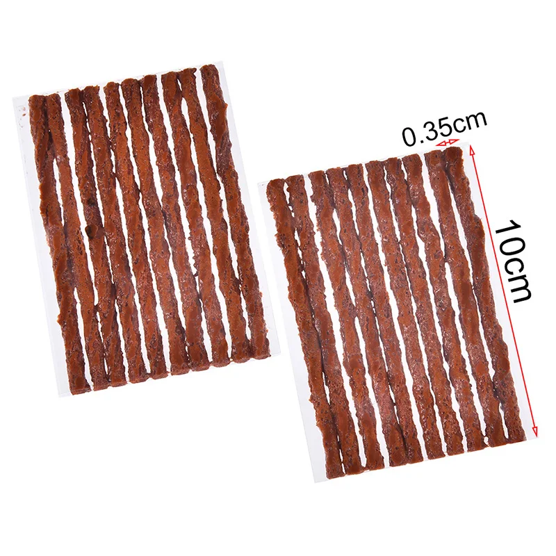 

20Pcs(2sheet) Bicycle Tire Repair Tools Quick Tire Leaks Repair Strips 3.5mmx100mm Tyre Repairing Rubber Strips