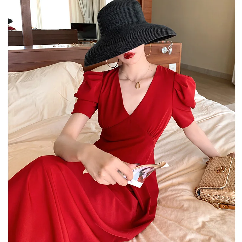 

Chic Summer Women Summer Dress 2020 Elegant Ladies Runway dress Vestidos