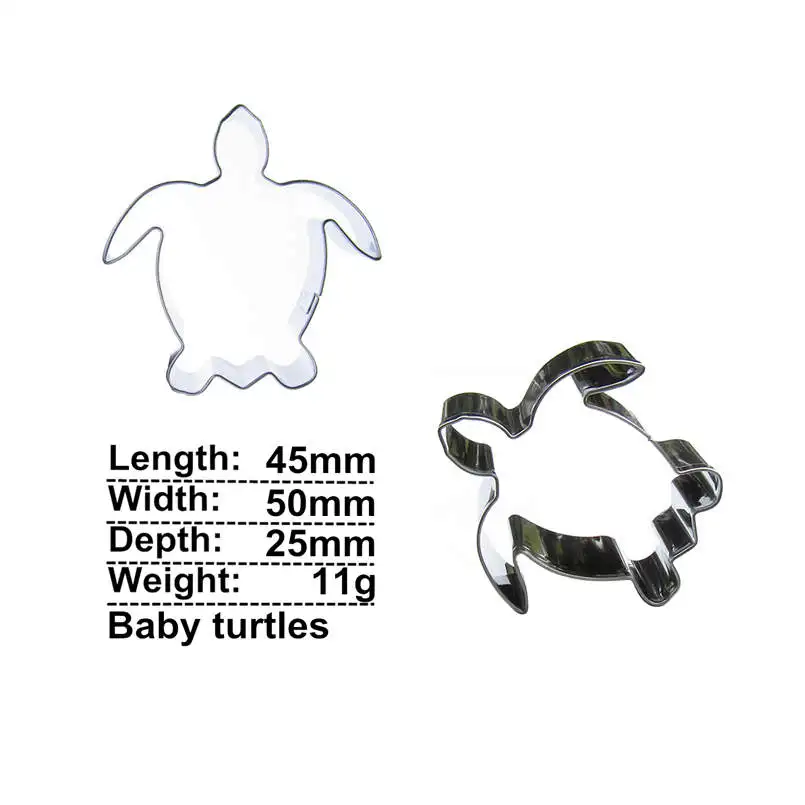 Sheep shark Bat fish turtle violin shell woman Cookie Cutter Biscuit Press Stamp Embosser Sugar Pasty Cake DIY Baking Mould | Дом и сад