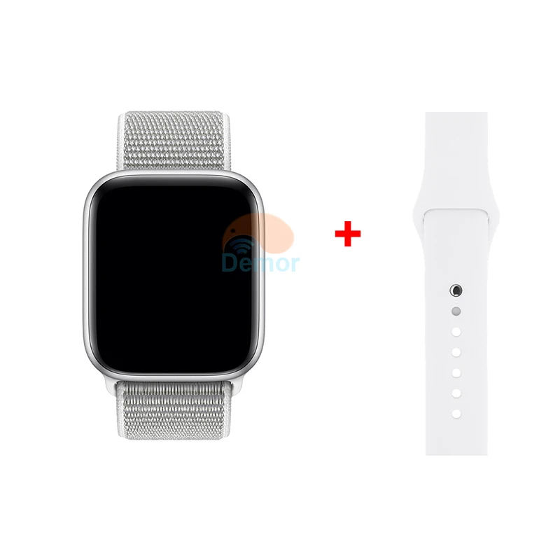 DEMOR IWO 11 gps умные часы серии 5 44 мм монитор сердечного ритма MTK2503 спортивные умные часы для Apple iOS 9 iPhone 10 X Android телефон - Цвет: Silver Loop
